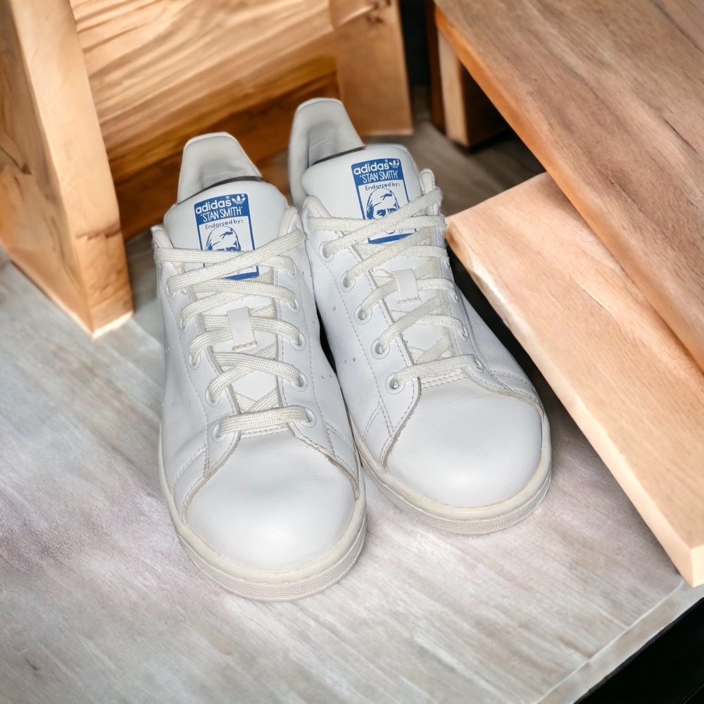 Adidas Originals Stan Smith Ortholite Trainers White Blue Skate Sneakers… - Picture 8 of 13